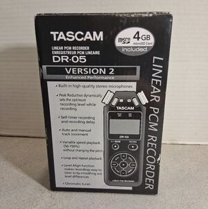 Tascam DR-05 Linear PCM Recorder NIB